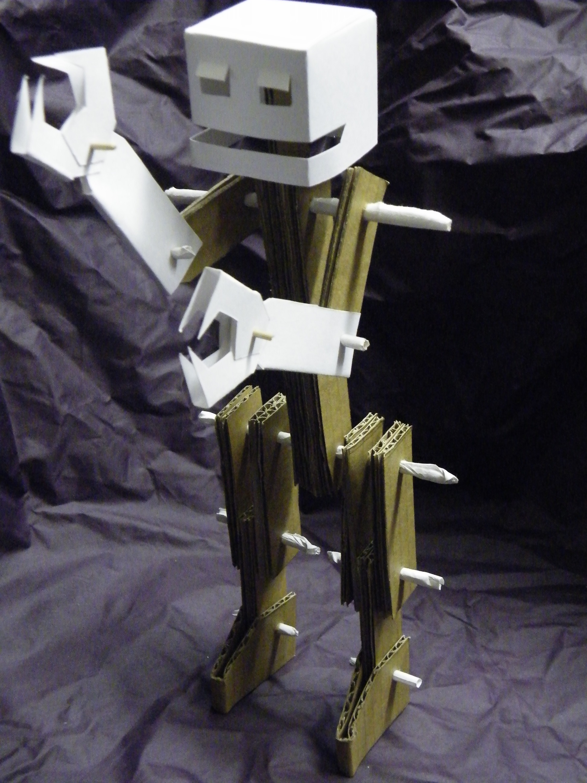 The Glueless, Poseable Cardboard Robot.