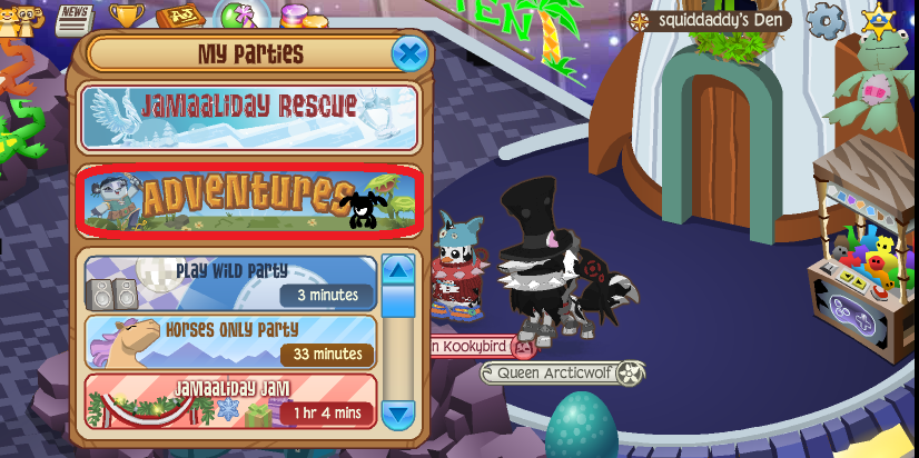 National Geographic Animal Jam Guintopia! with Captain the Penguin Kaptyn Amadeus Kookybird the Third III Rebel Generally AJ General Bravebelly FuzzyGoods Heartag123 - FMAN Behind the Hack Hacker Hacquer.png