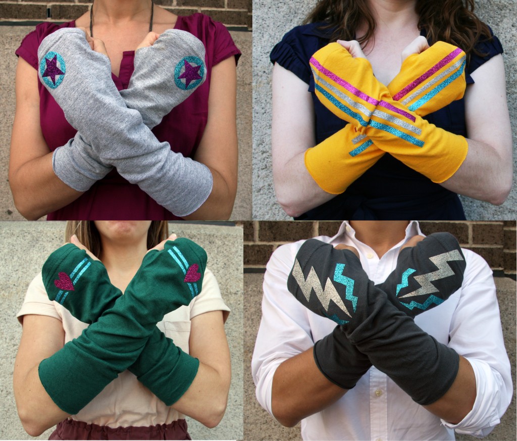 How to Make Superhero Arm Warmers From an Old T-shirt