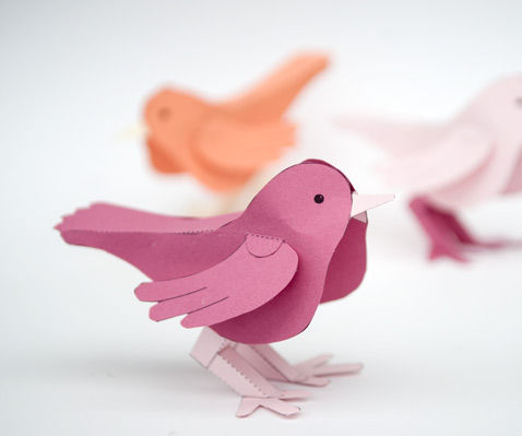 Paper Bird. Download and Make.