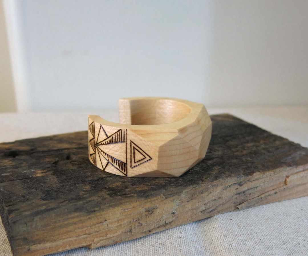 Geometric Wood Bangle DIY