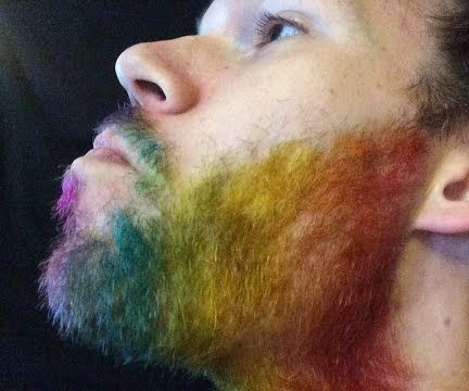 How to Dye Your Beard Rainbow