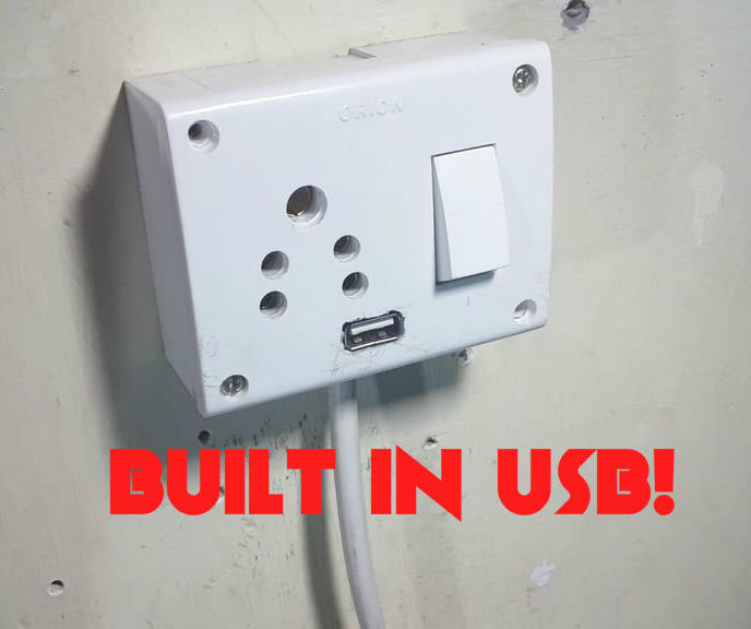 Usb Wall Outlet Hack