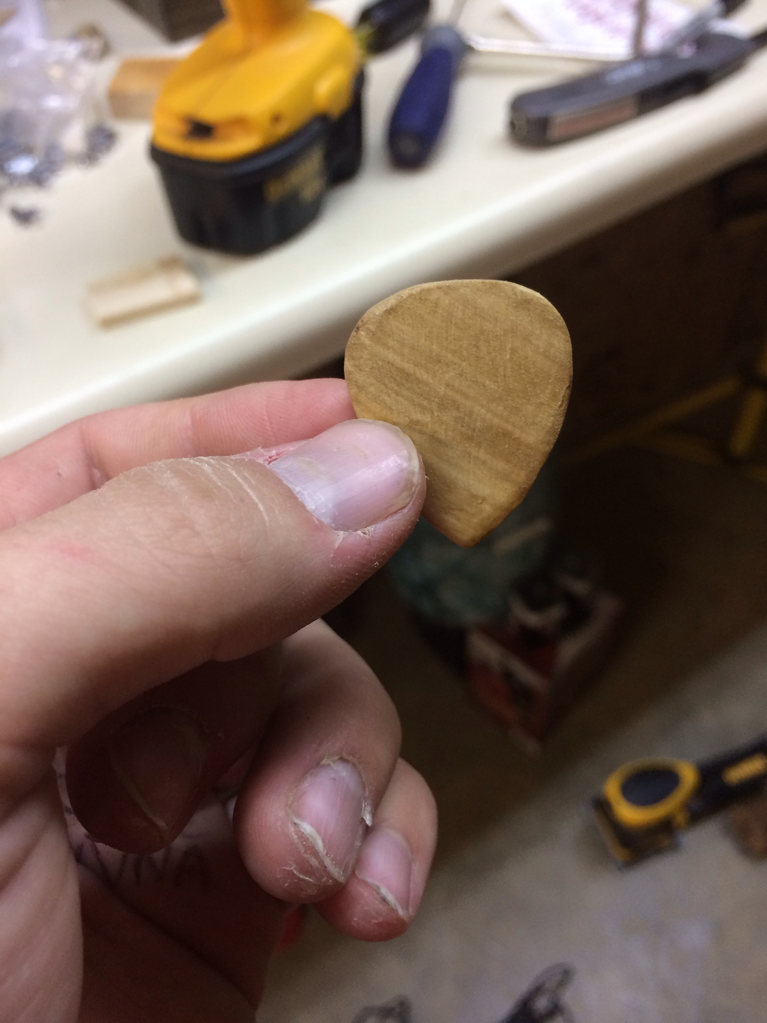 Wooden Guitar Pick