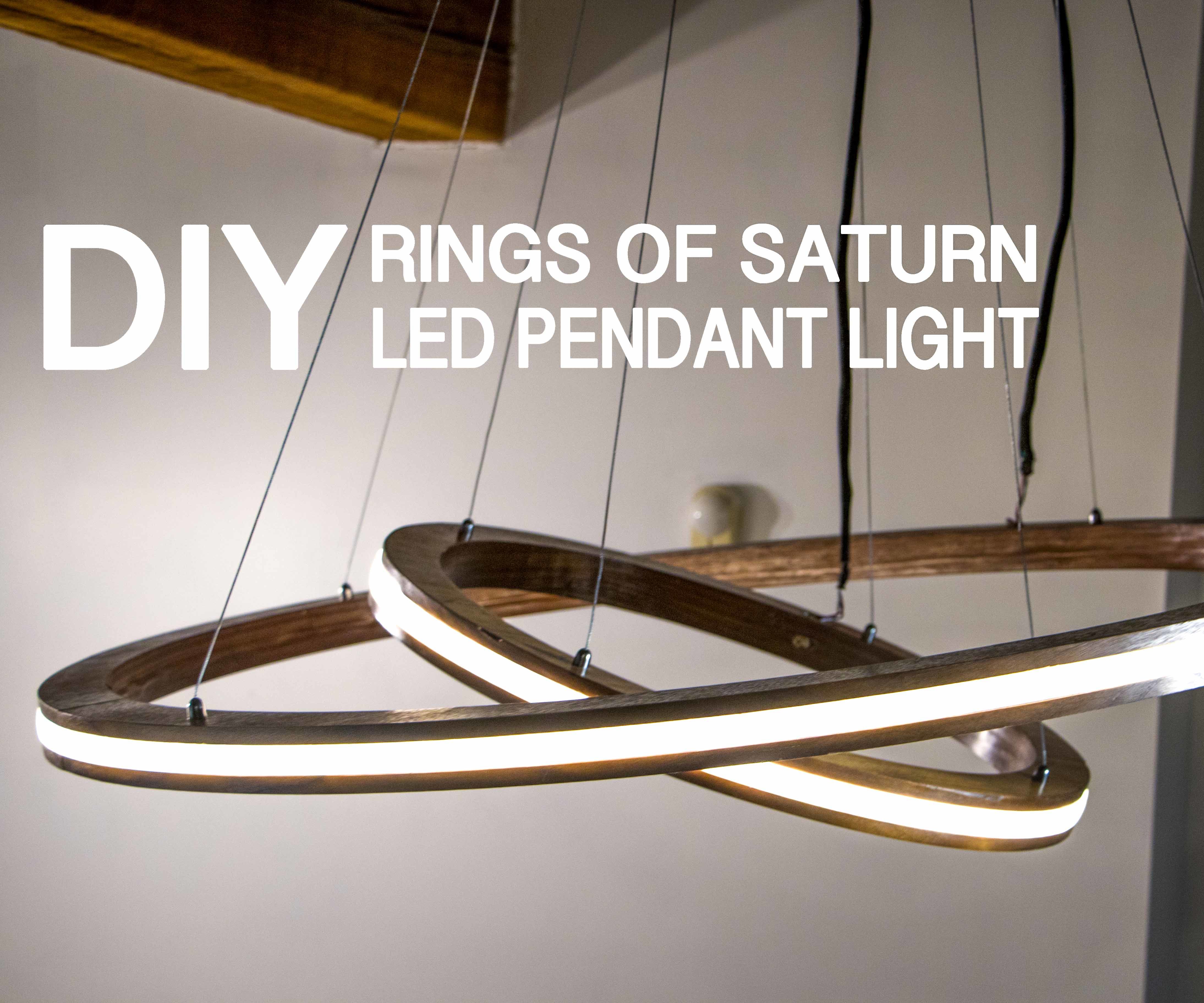 Rings of Saturn LED Music Visualizing Pendant Light