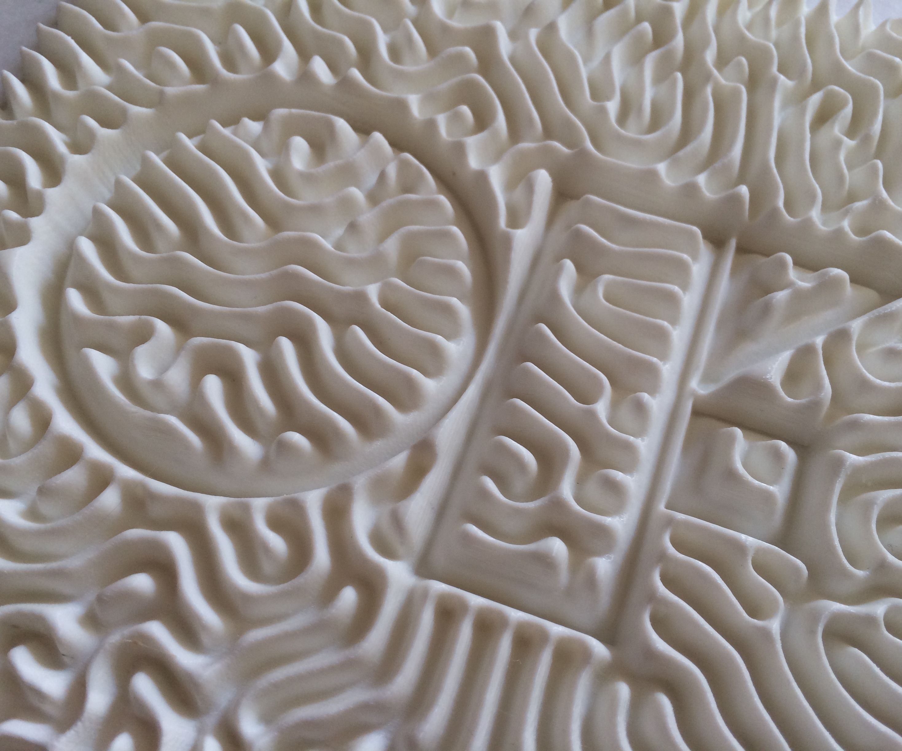 3D Printed Reaction Diffusion Patterns