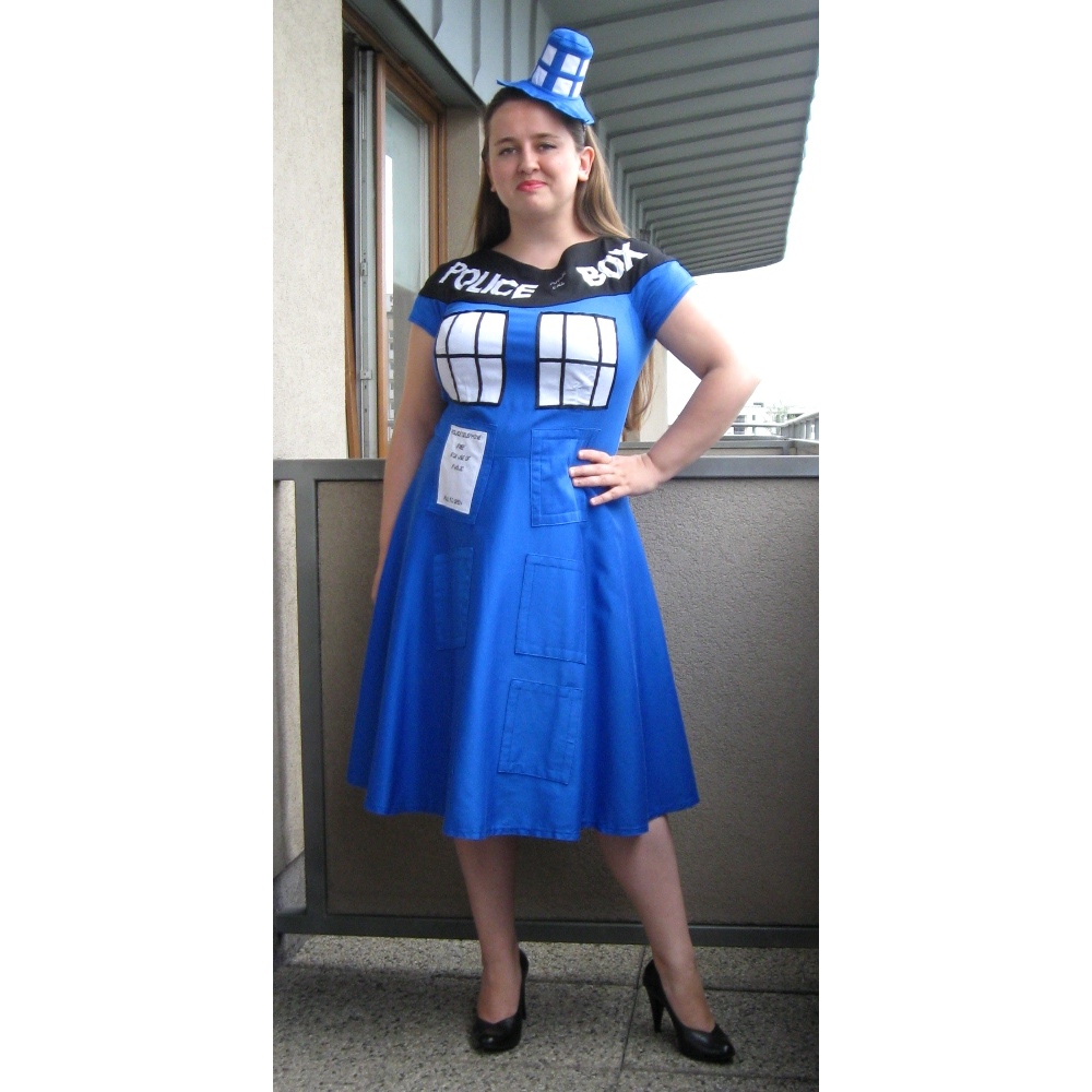 Tardis Dress With a Hat