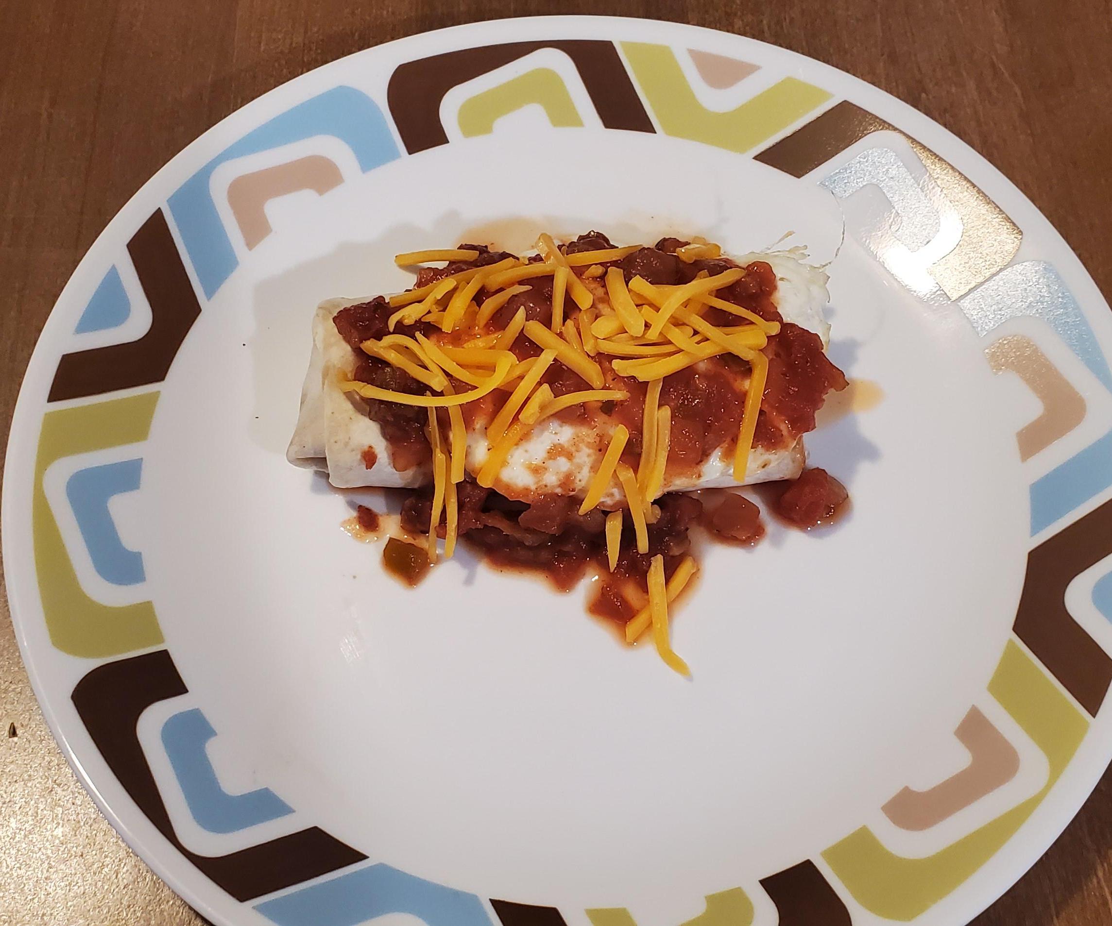 3-Min Huevos Rancheros With El Monterey Bean & Cheese Burritos