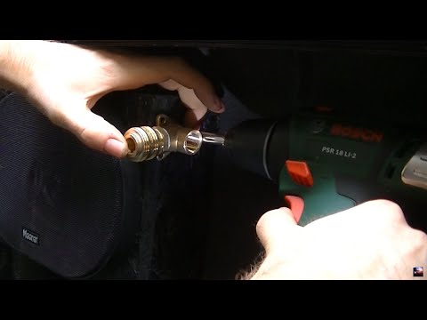 HOW TO MOUNT AIR TANK OUTLET IN TRUCK BED, INSTALLING COUPLING+LINE+FITTINGS, ONBOARD COMPRESSOR KIT