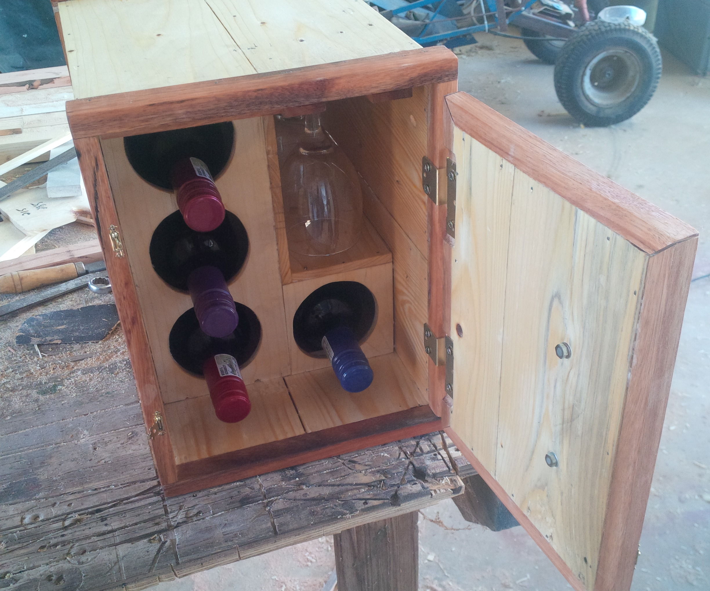 Wooden Wine Box From Old Pallets