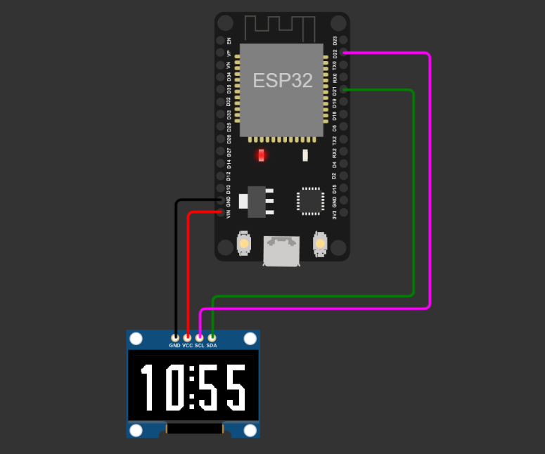 OLED Clock Using the ESP M3