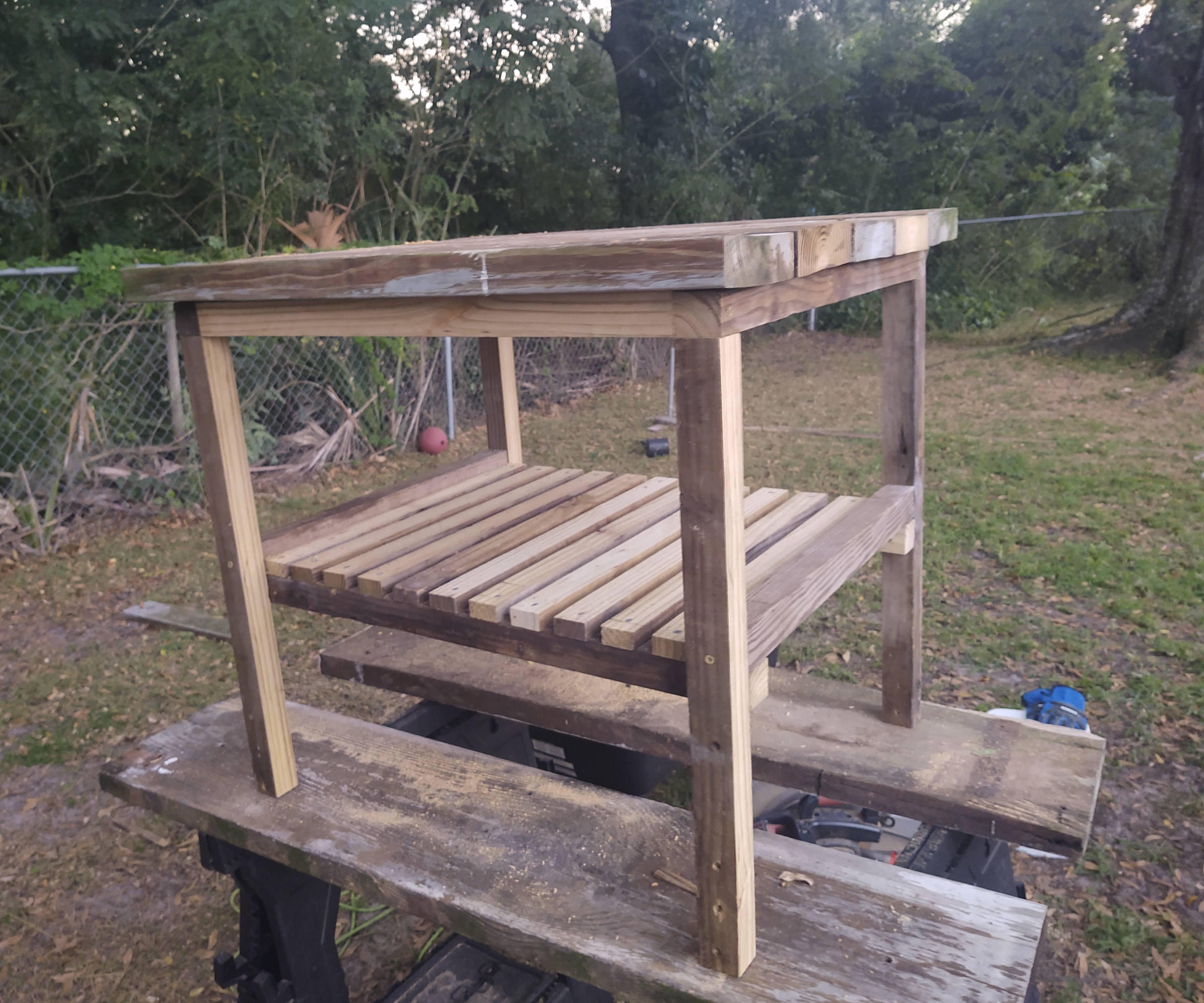 Outside Wood Table
