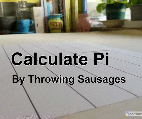 Calculate Pi by Throwing Sausages