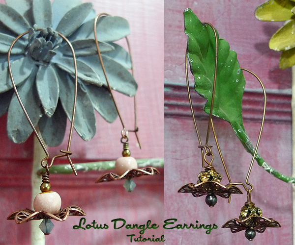 Lotus Dangle Earring