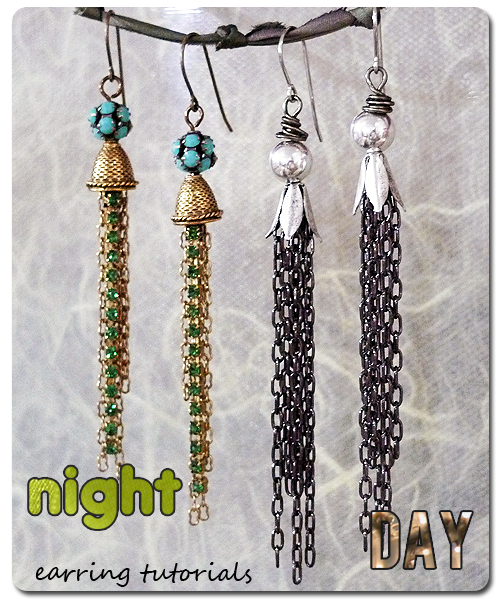 Day & Night Tassel Earrings