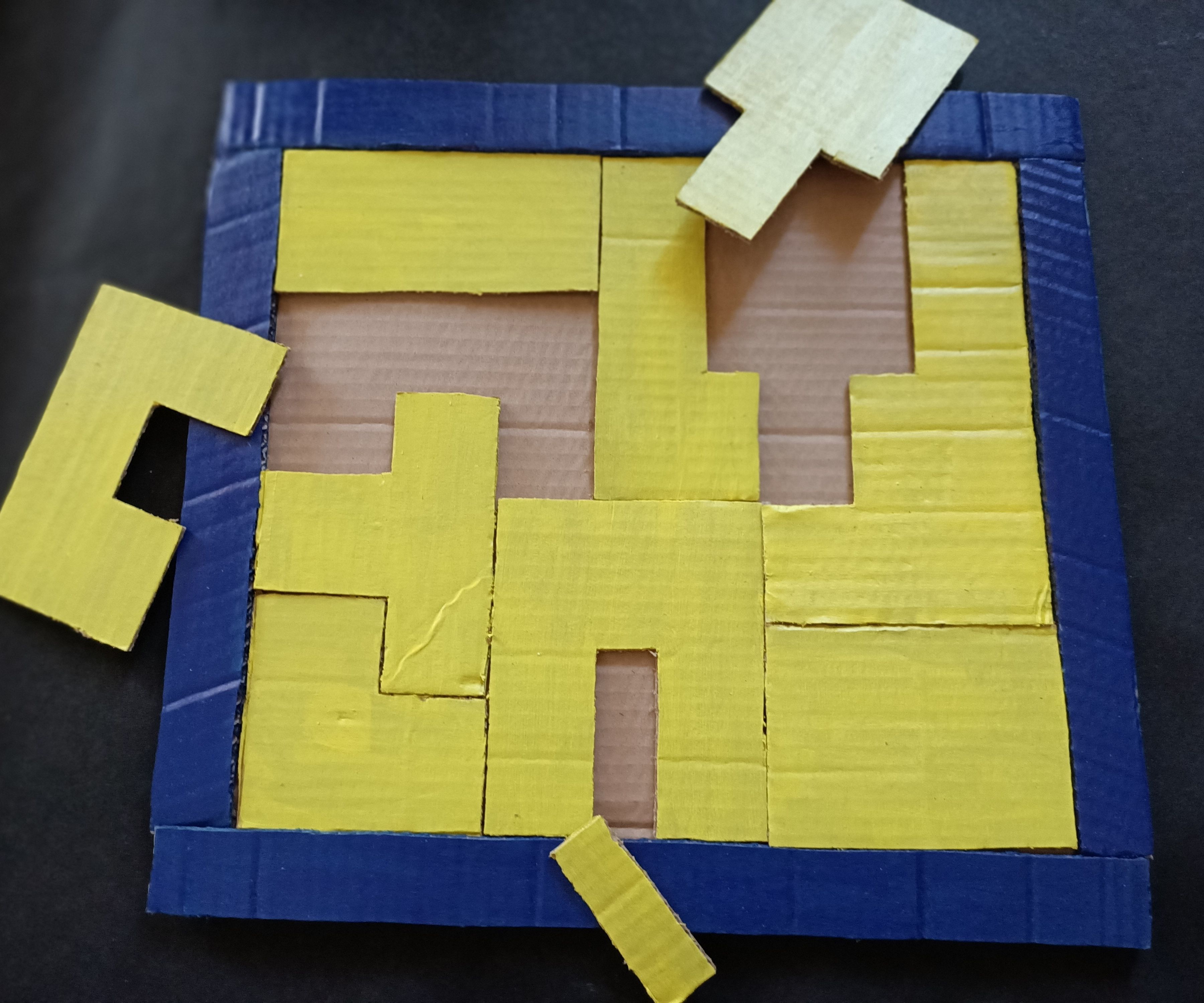 Cardboard Puzzle Game