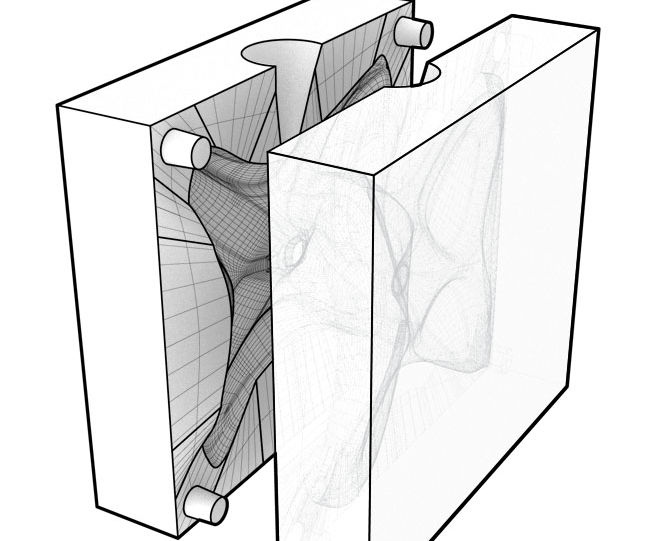 3D Printing for Two-Part Silicone Molds