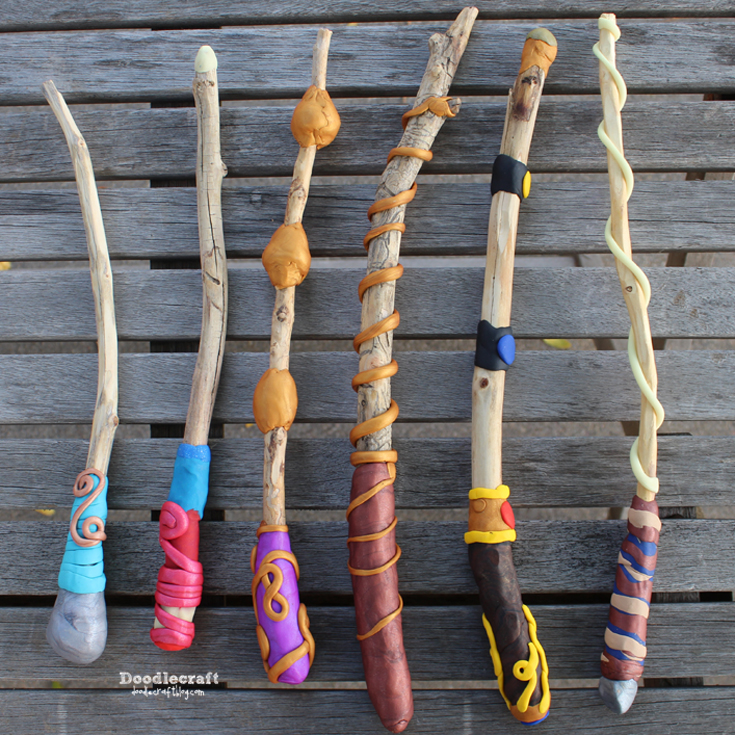 harry potter wizard witch magic wands diy polymer clay craft kids fun party prop costume accessory (15).JPG