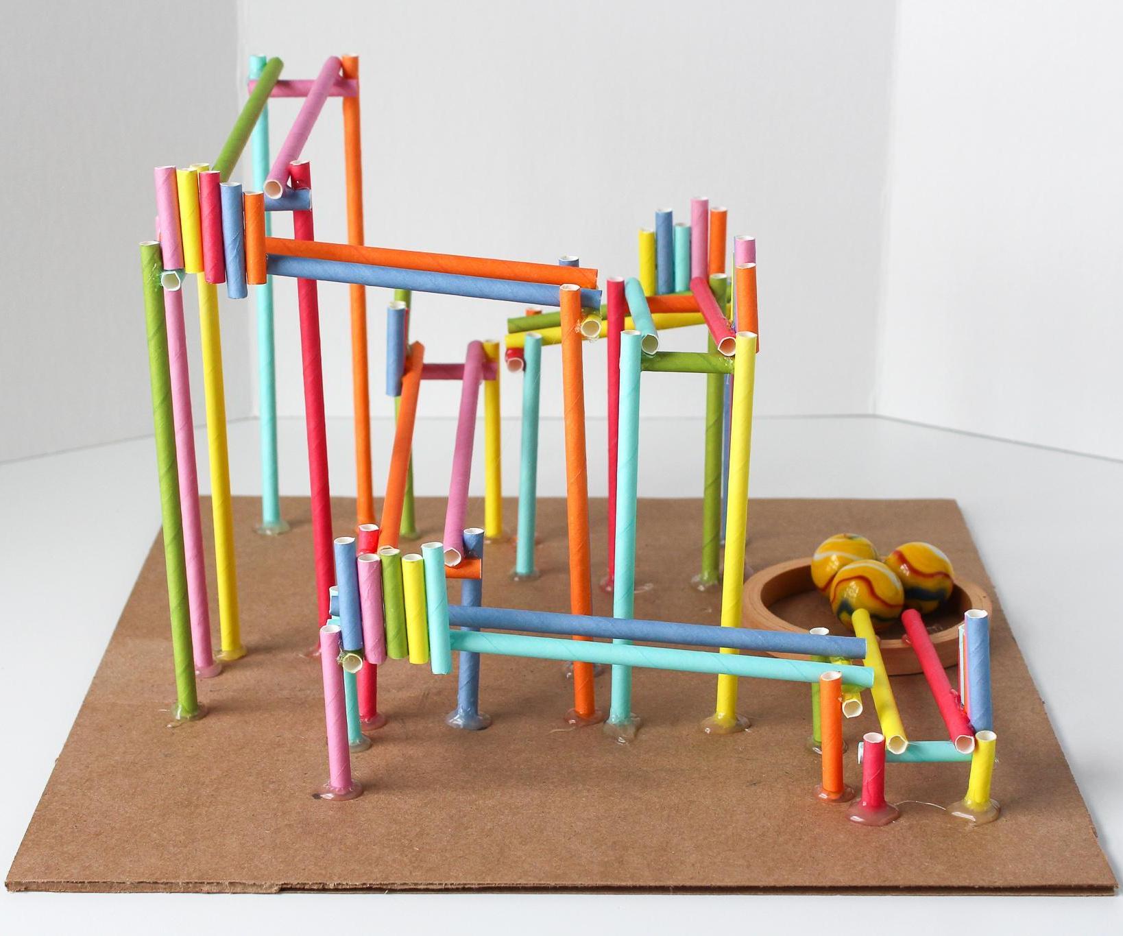 How to Build a Straw Roller Coaster