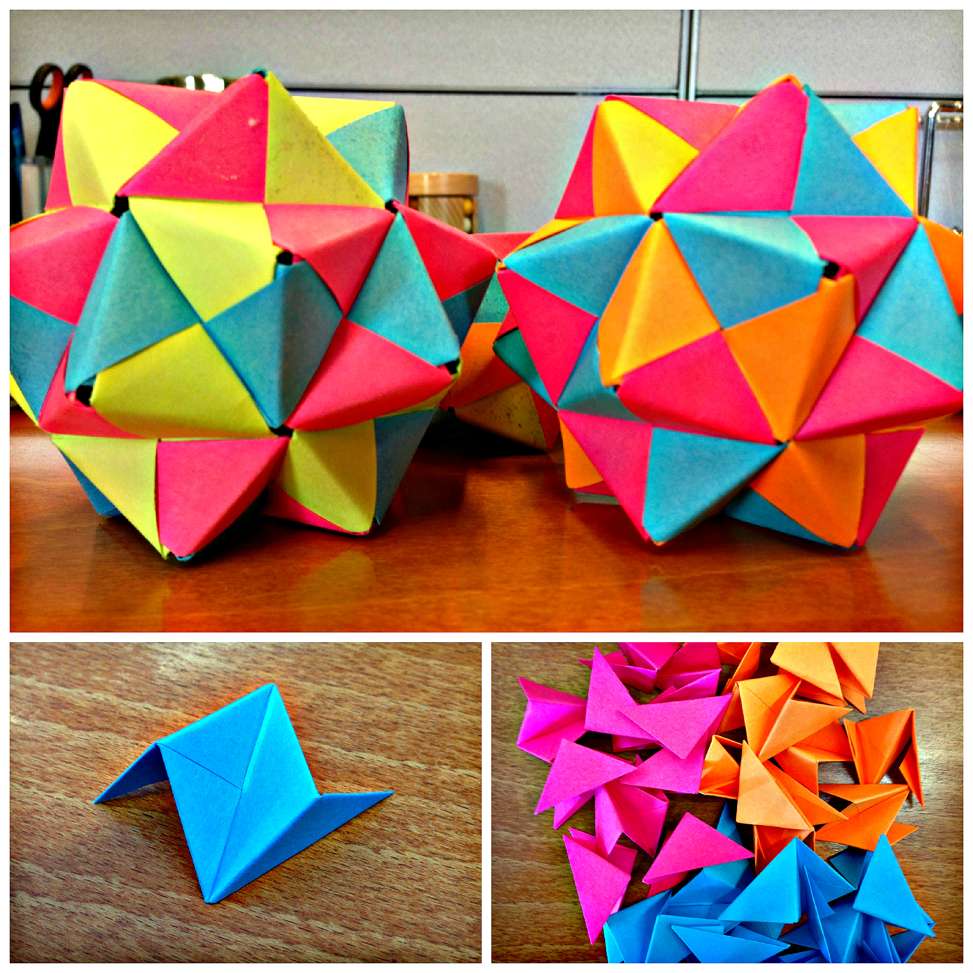 Post-It Origami Icosahedron