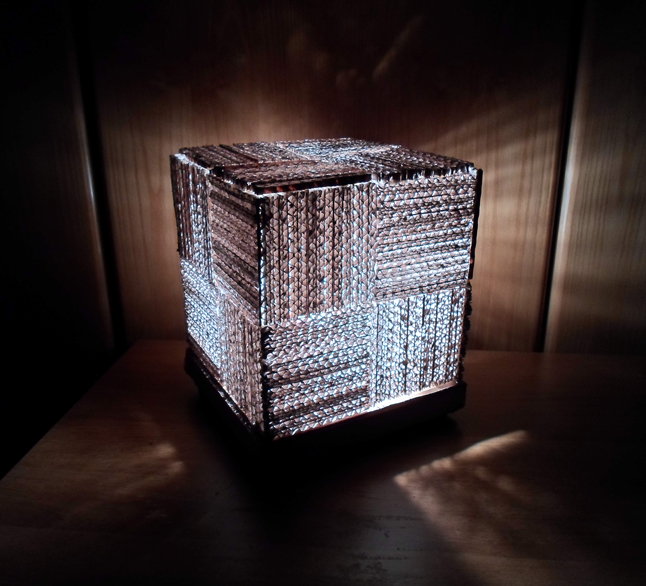 Cube Cardboard Lamp