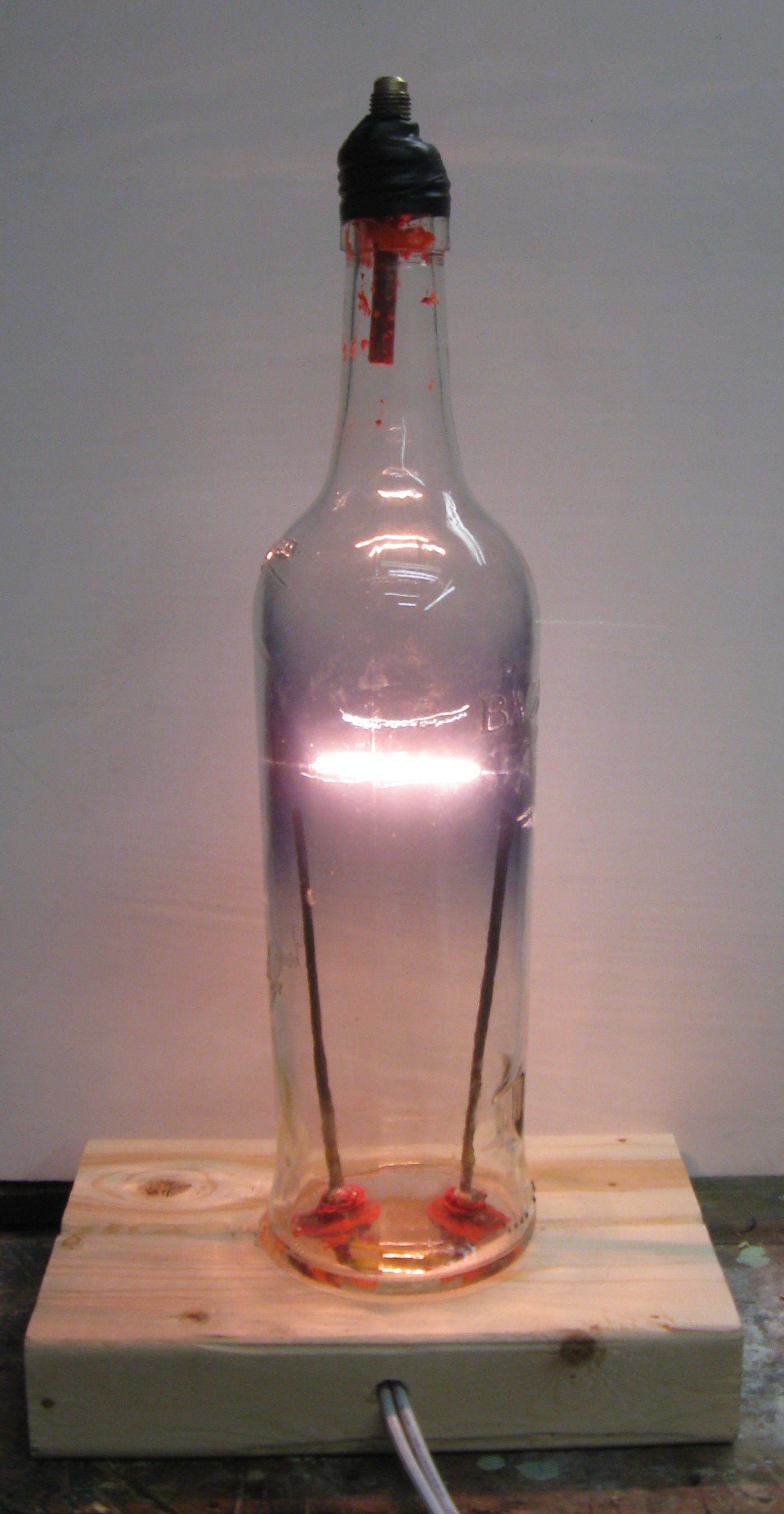 Bottle Light Bulb AKA Bacardi Bulb