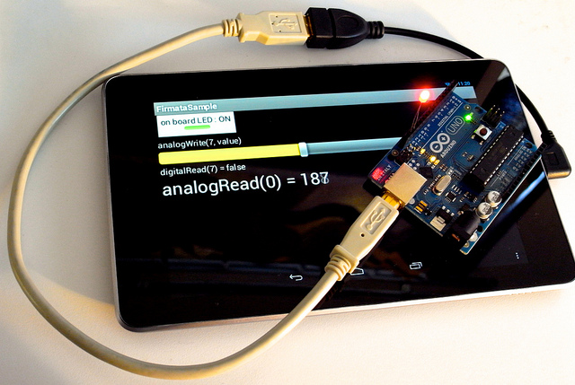 Nexus 7 and the Arduino.