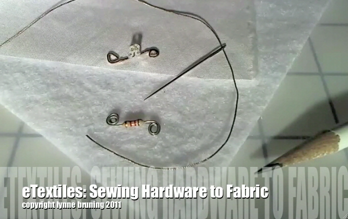 ETextiles: How to Sew LEDs and Resistors to Fabric