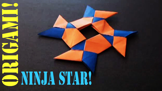 How to Make a Paper Ninja Star (8 Pointed)!