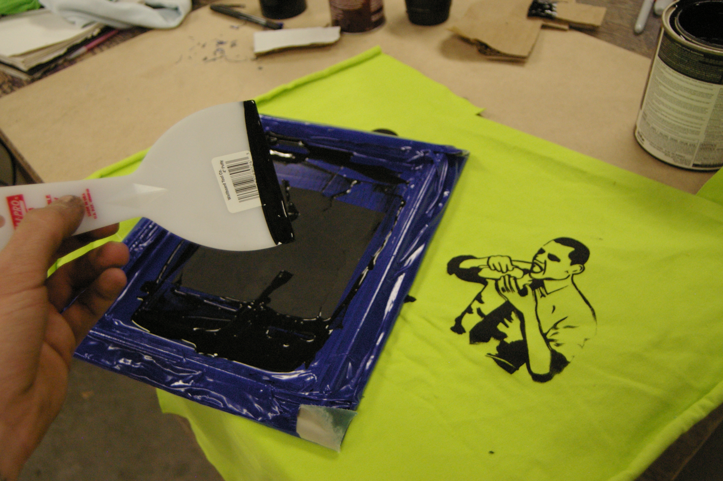 Down and Dirty Screenprinting for Under 10$