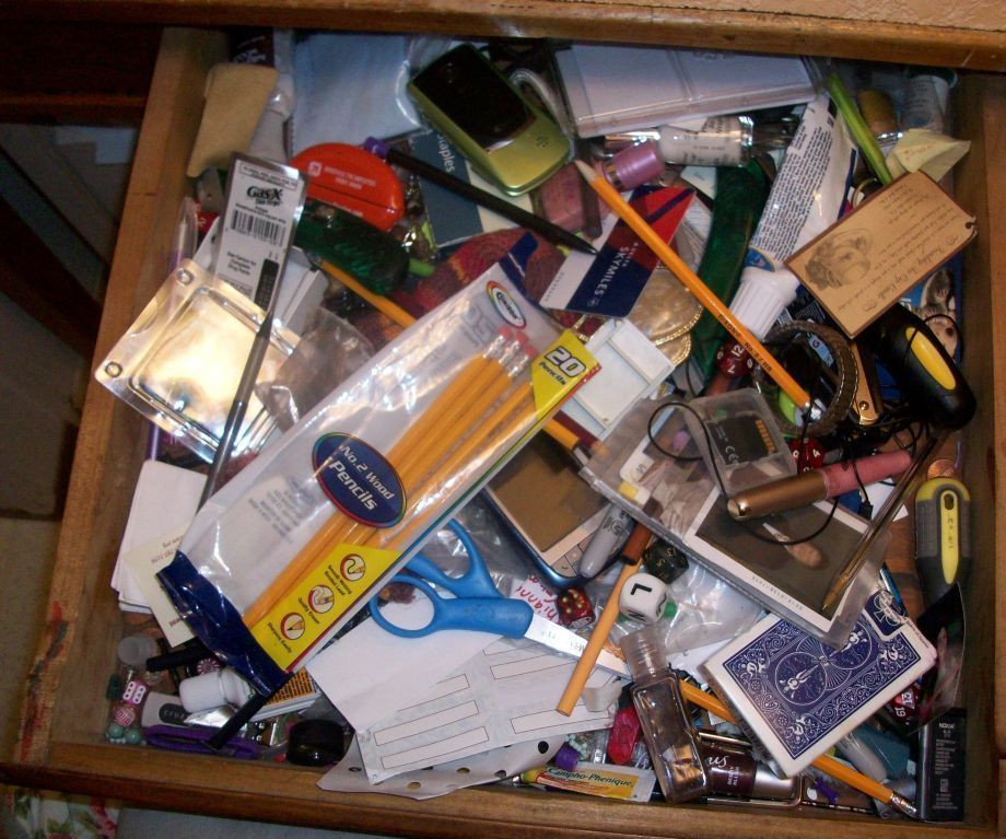 Declutter your desk drawers 