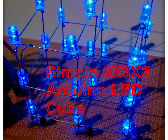 Simple 3x3x3 LED Cube With Arduino