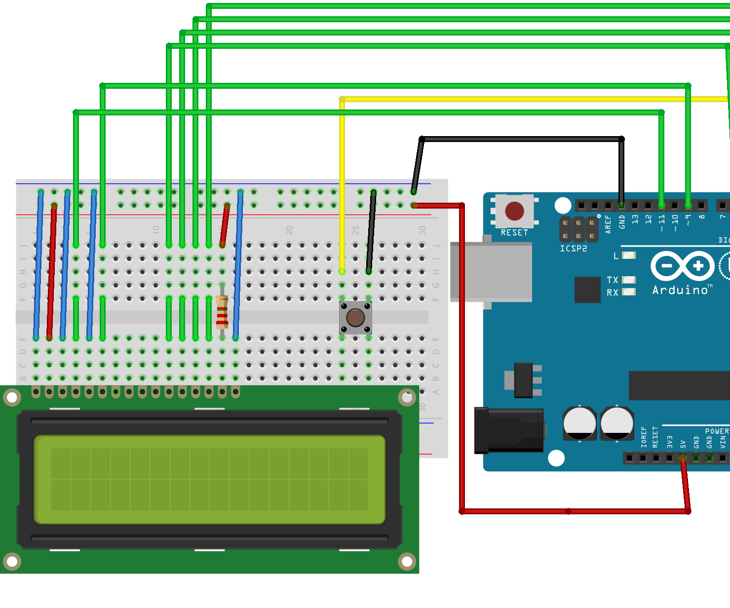 Arduino LCD Basic Game