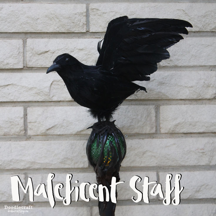 maleficent disney evil queen raven crown staff glowing orb diy easy to make halloween costume (2).JPG