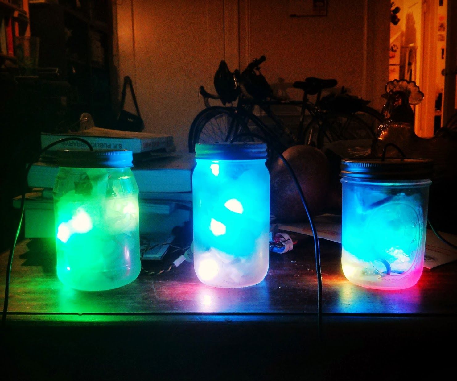 Programmable LED Firefly Jar