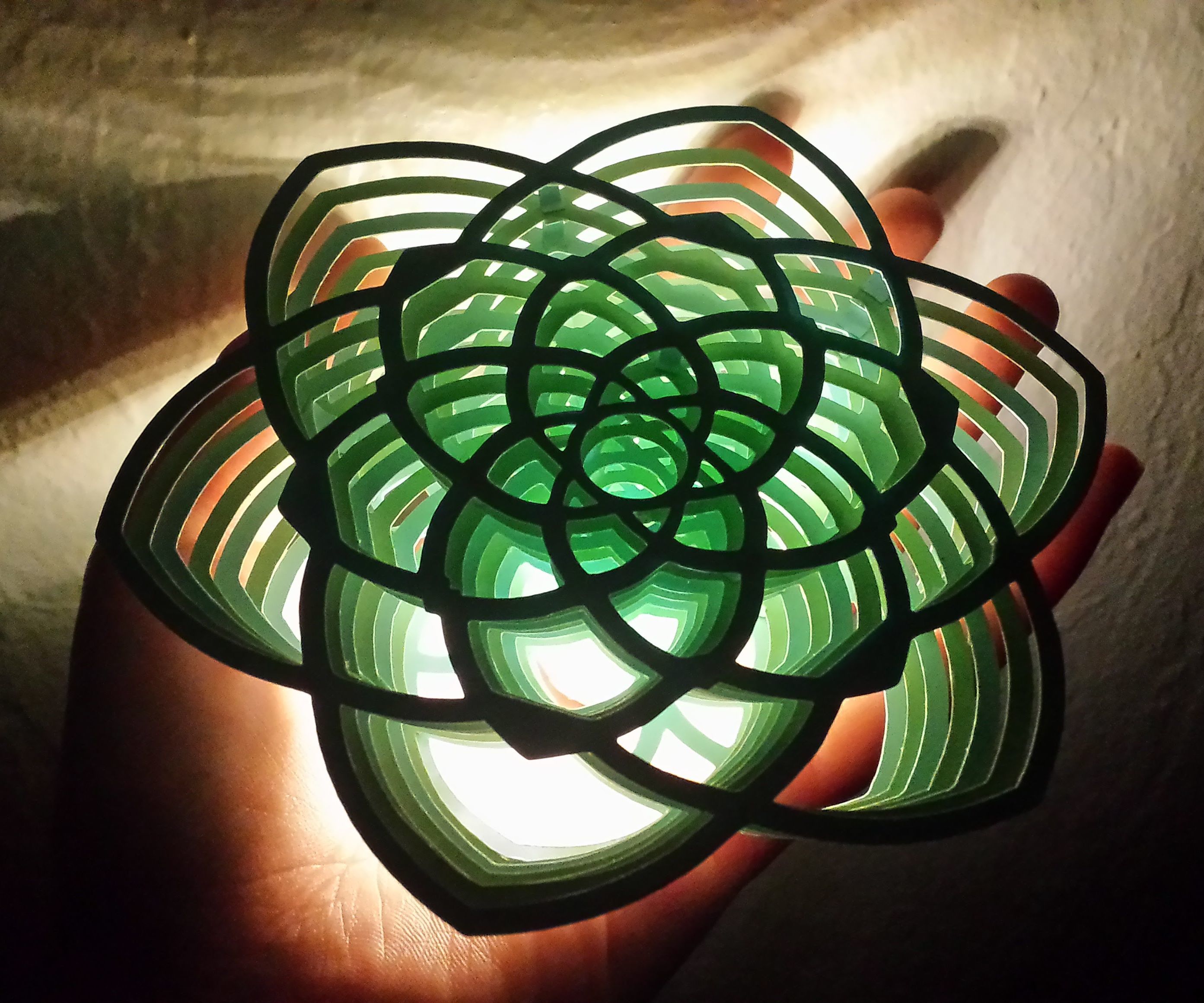 Layered Sculpture Lamps