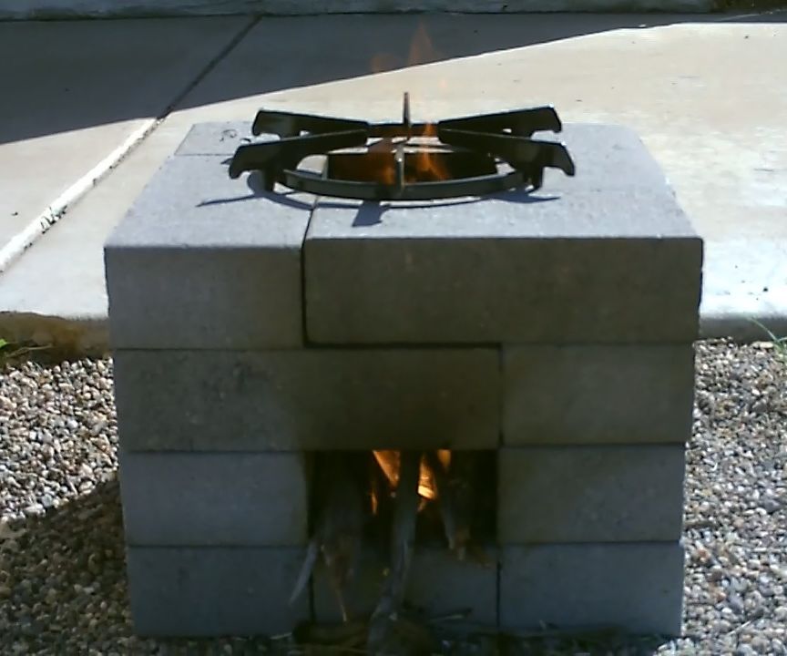 The 16 Brick Rocket Stove - Quick (30 Second) Build - Easy DIY - Simple Instructions