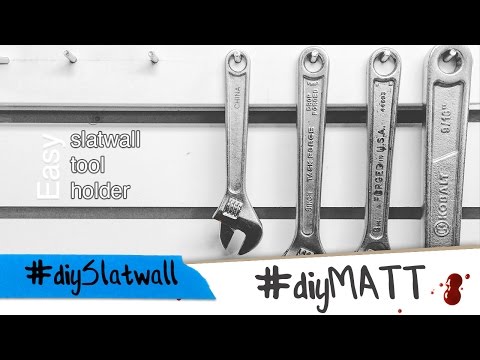 #diySlatwall - Simple toolholder for slatwall made from wood