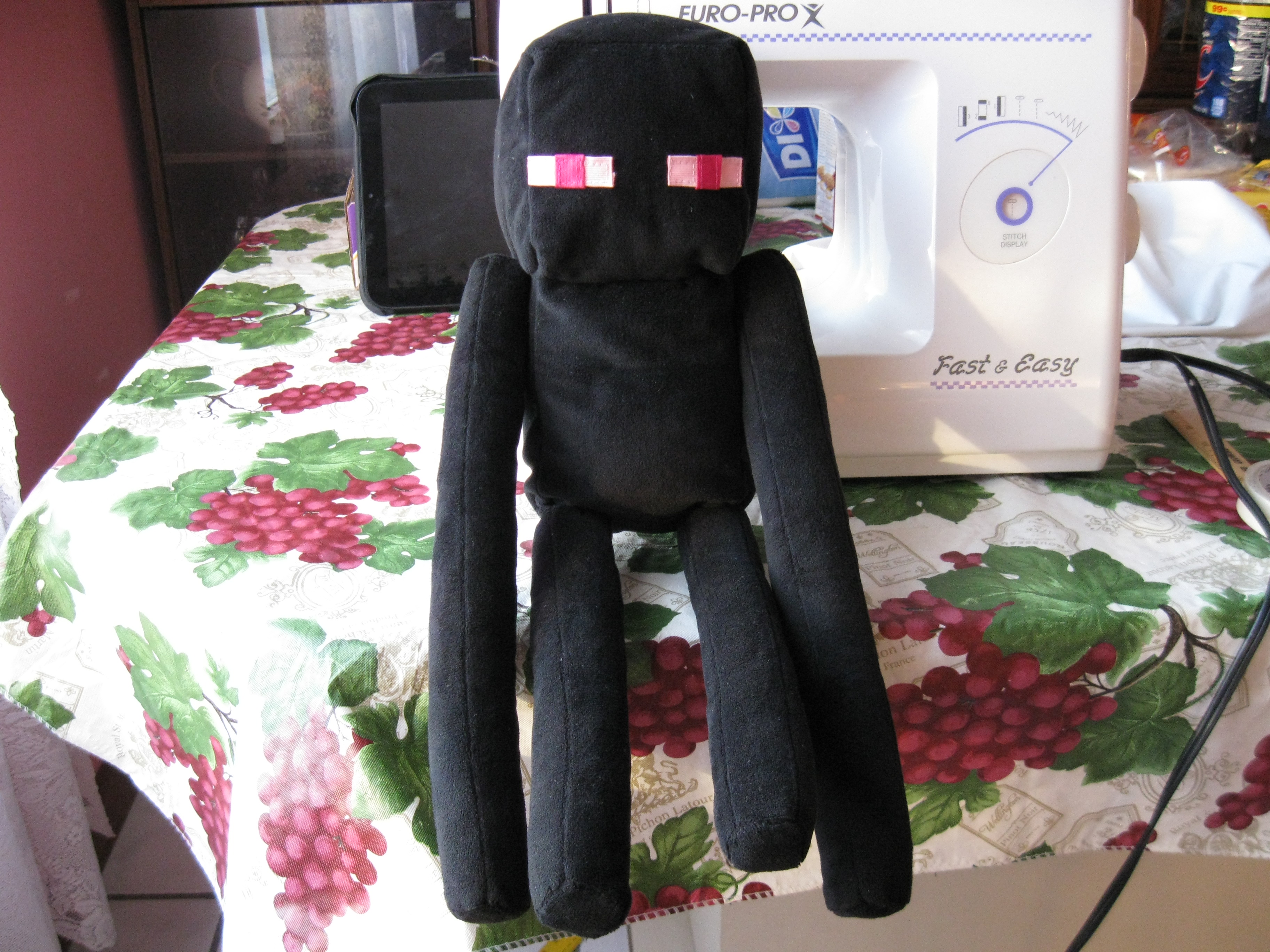 Make an Enderman Plushie From Minecraft