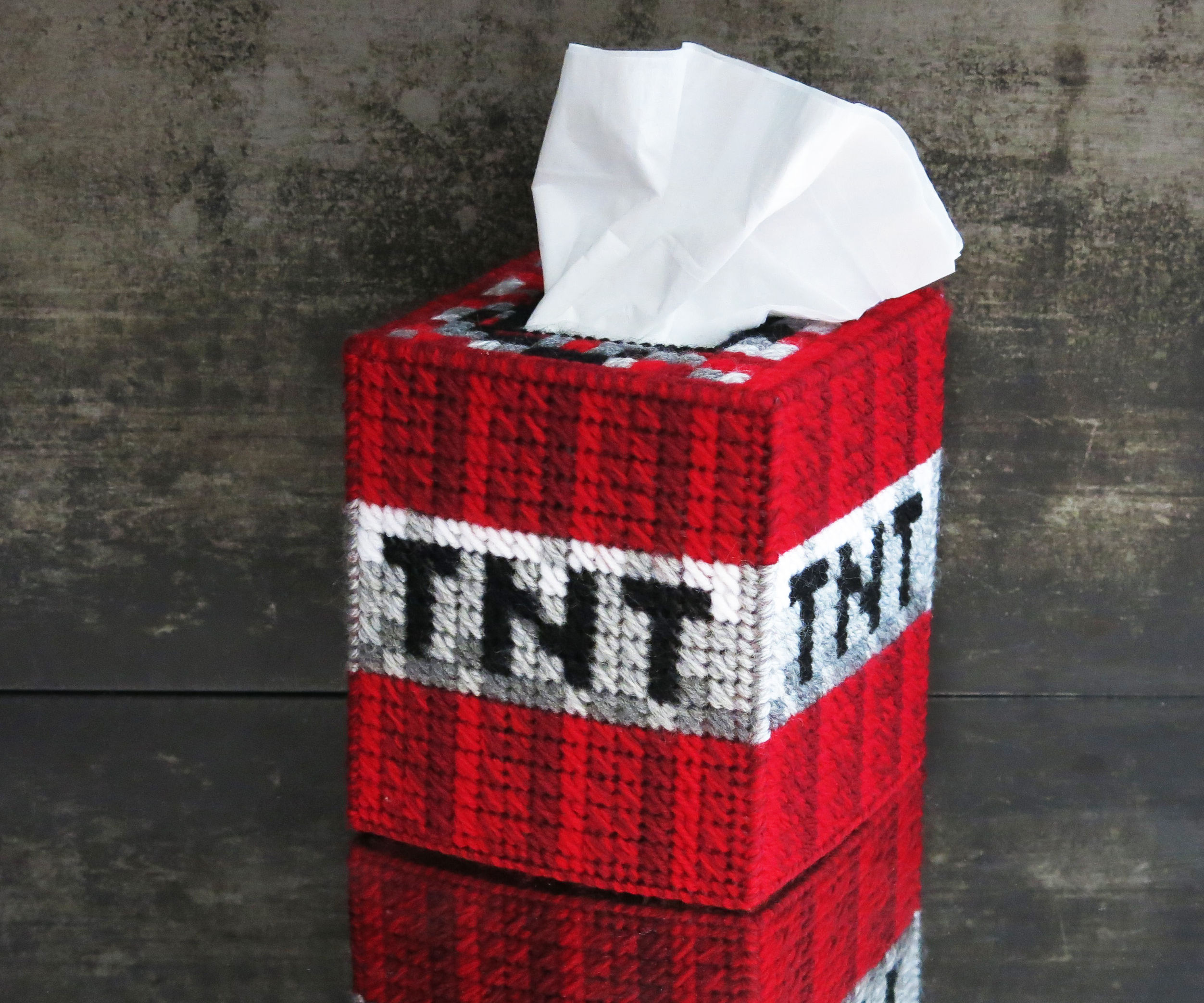 Minecraft TNT Tissue Box Cover