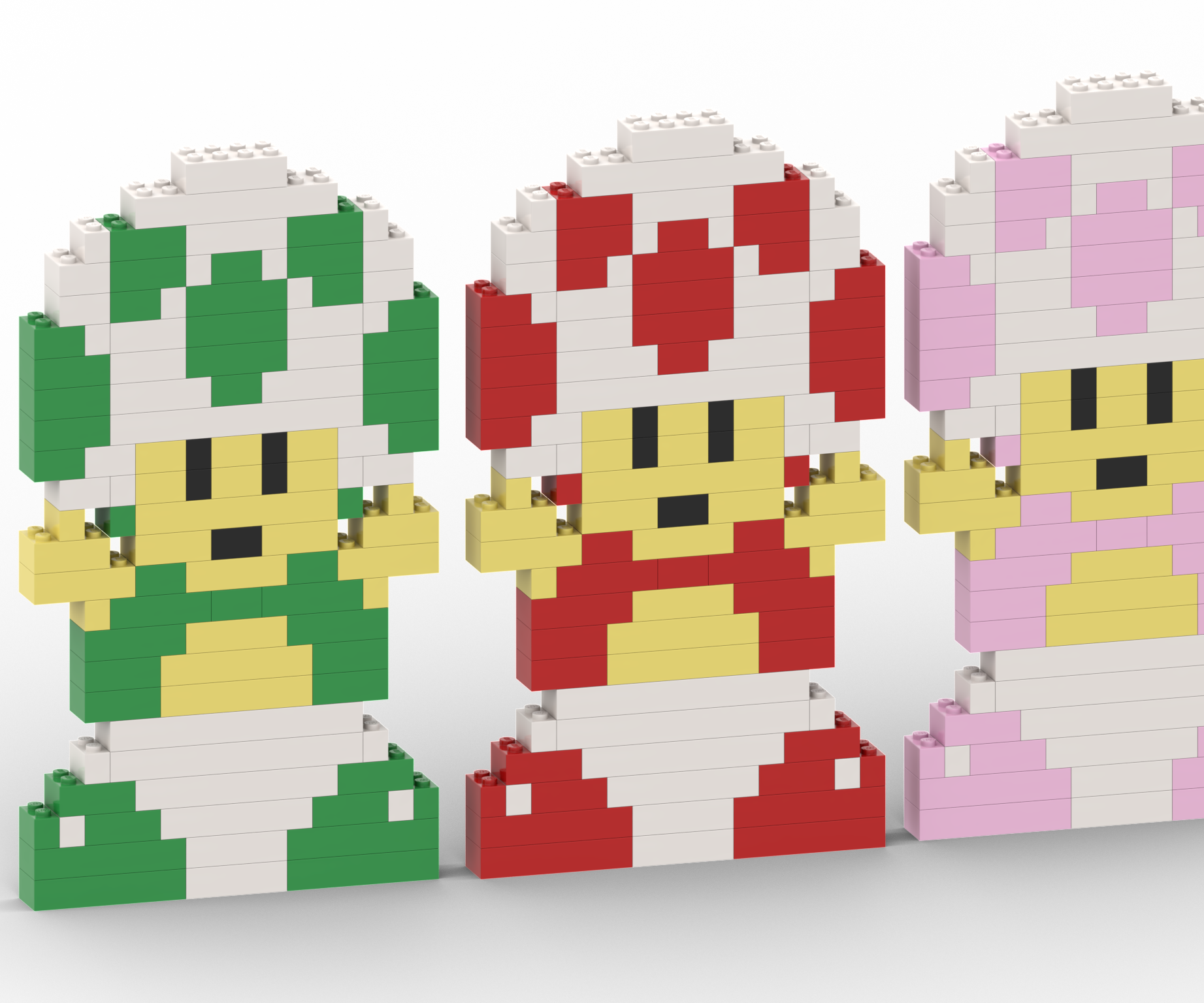 How to Make Toad From Super Mario With Lego Bricks