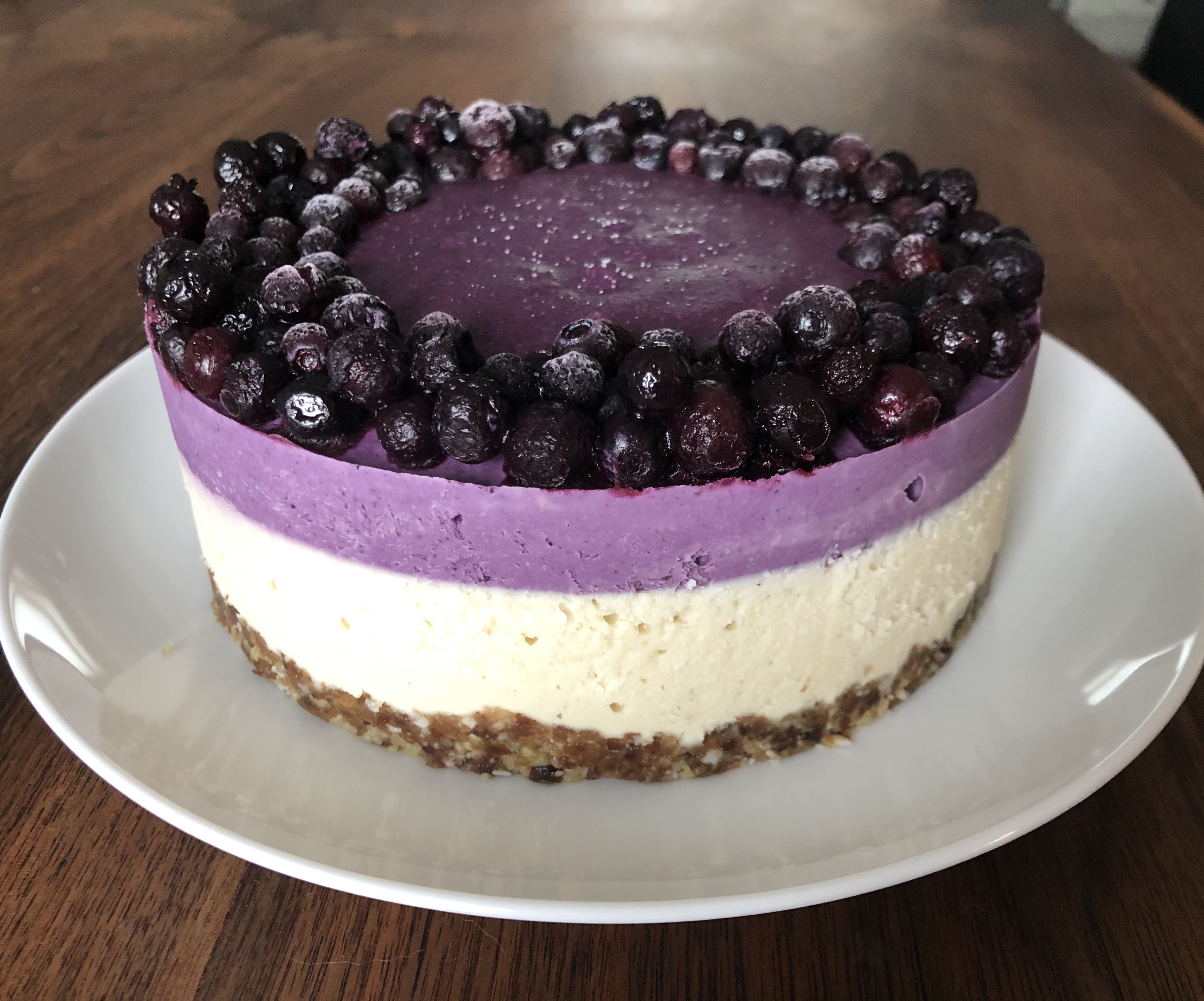 Vegan Wild Blueberry Cheesecake