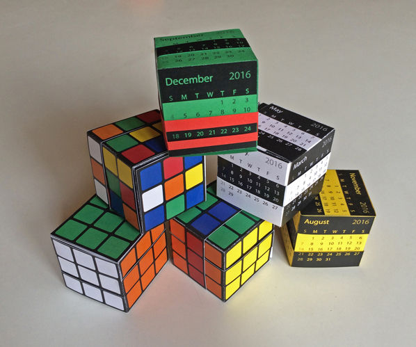 The Amazing Paper Puzzle Box: Rubik's Cube or Calendar