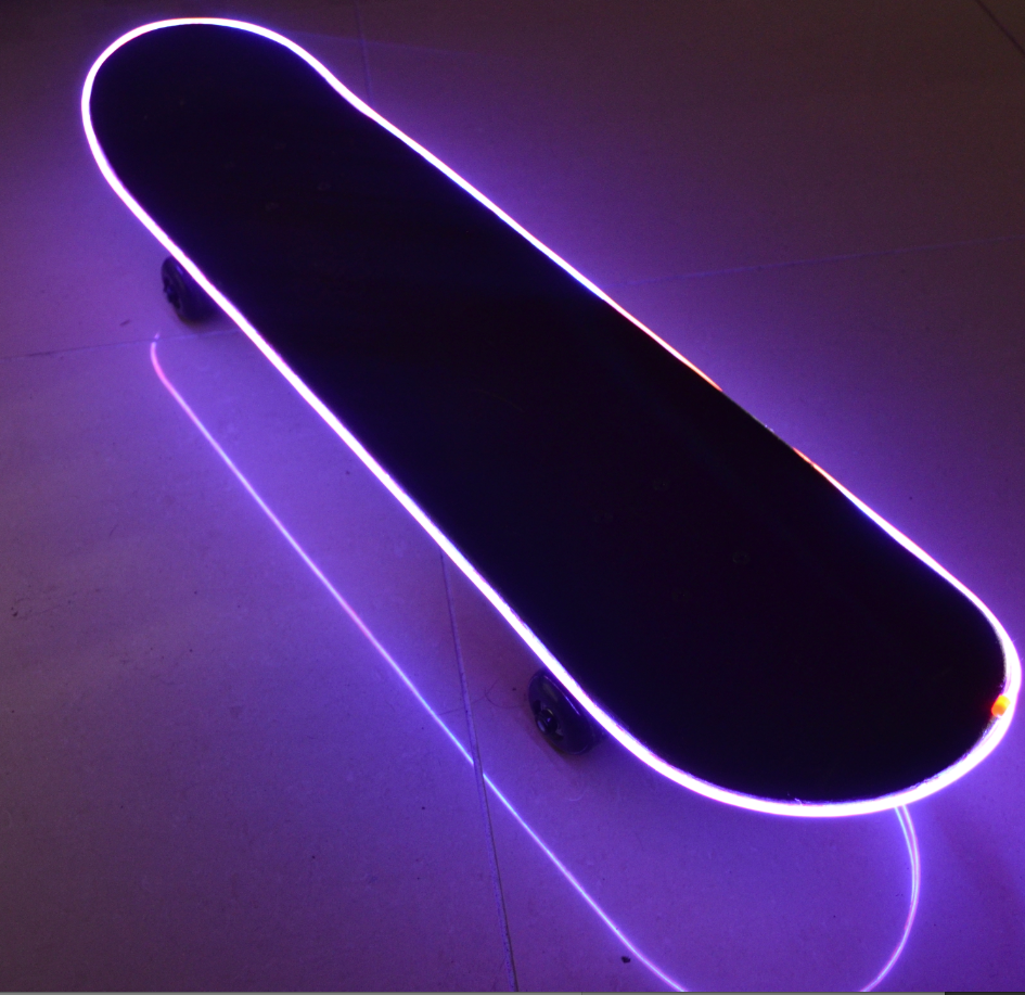 EZ-EL Wire Glow in the Dark Skateboard Step-By-Step Tutorial