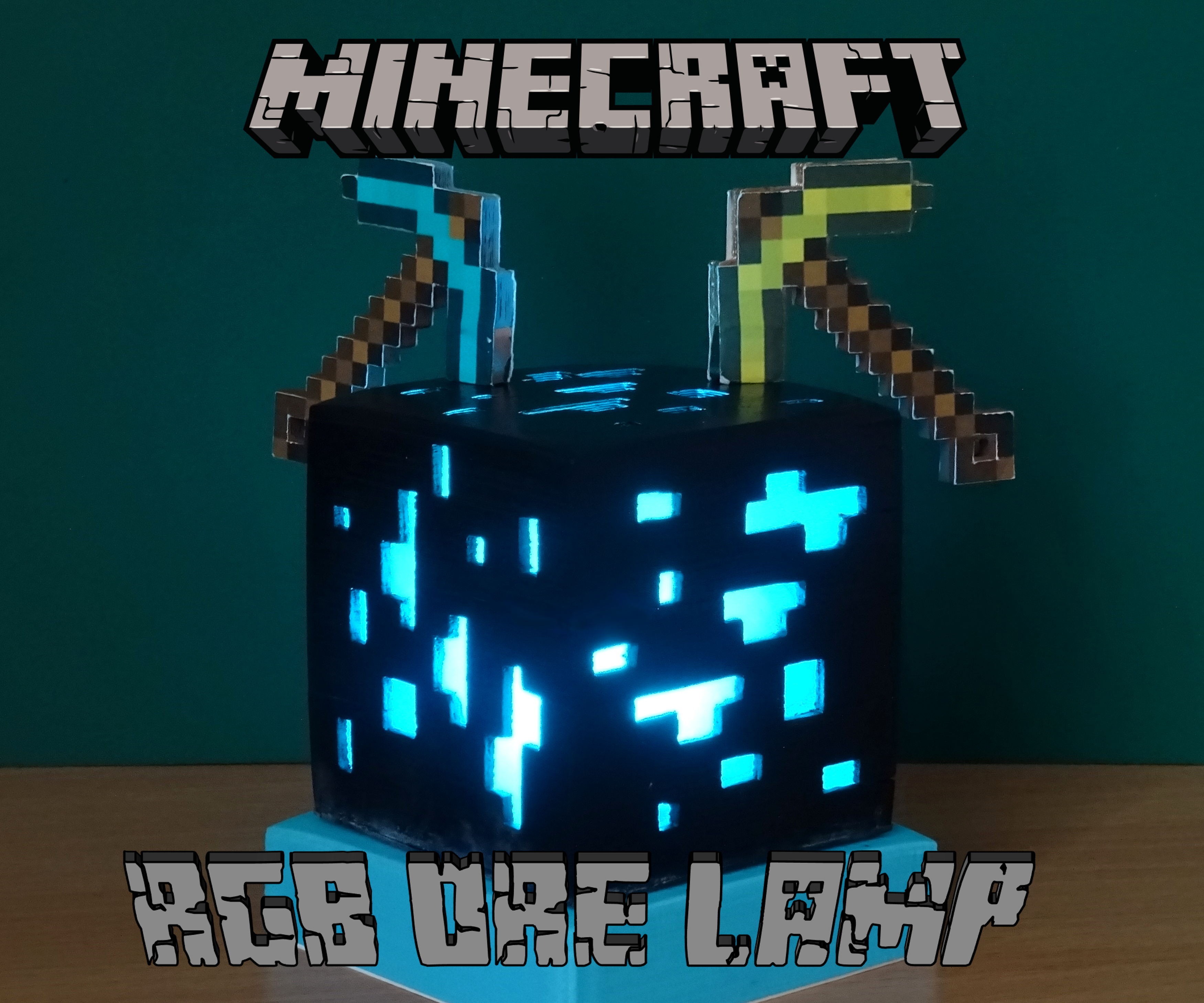 RGB Minecraft Ore Lamp