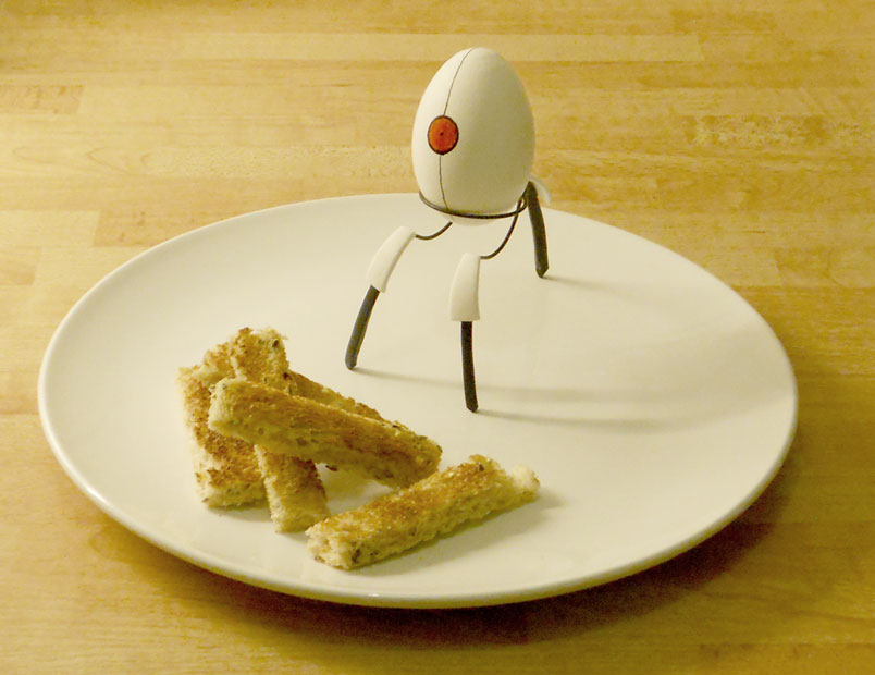 Make Your Own Portal Sentry Turret Egg Cup