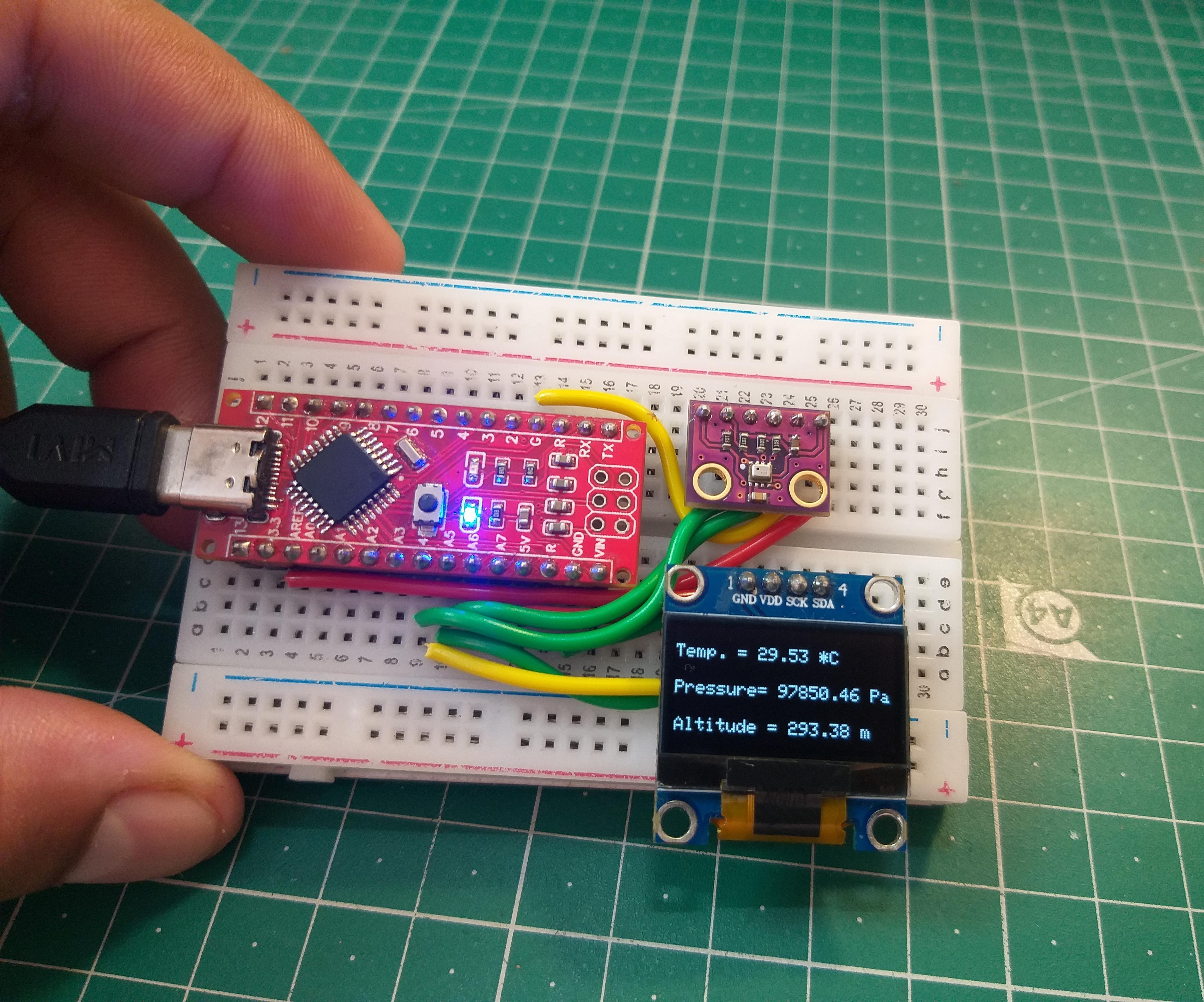 Temperature /Pressure Meter Using Arduino