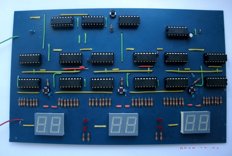 24 Hr Digital Clock Only With Basic CMOS Chips