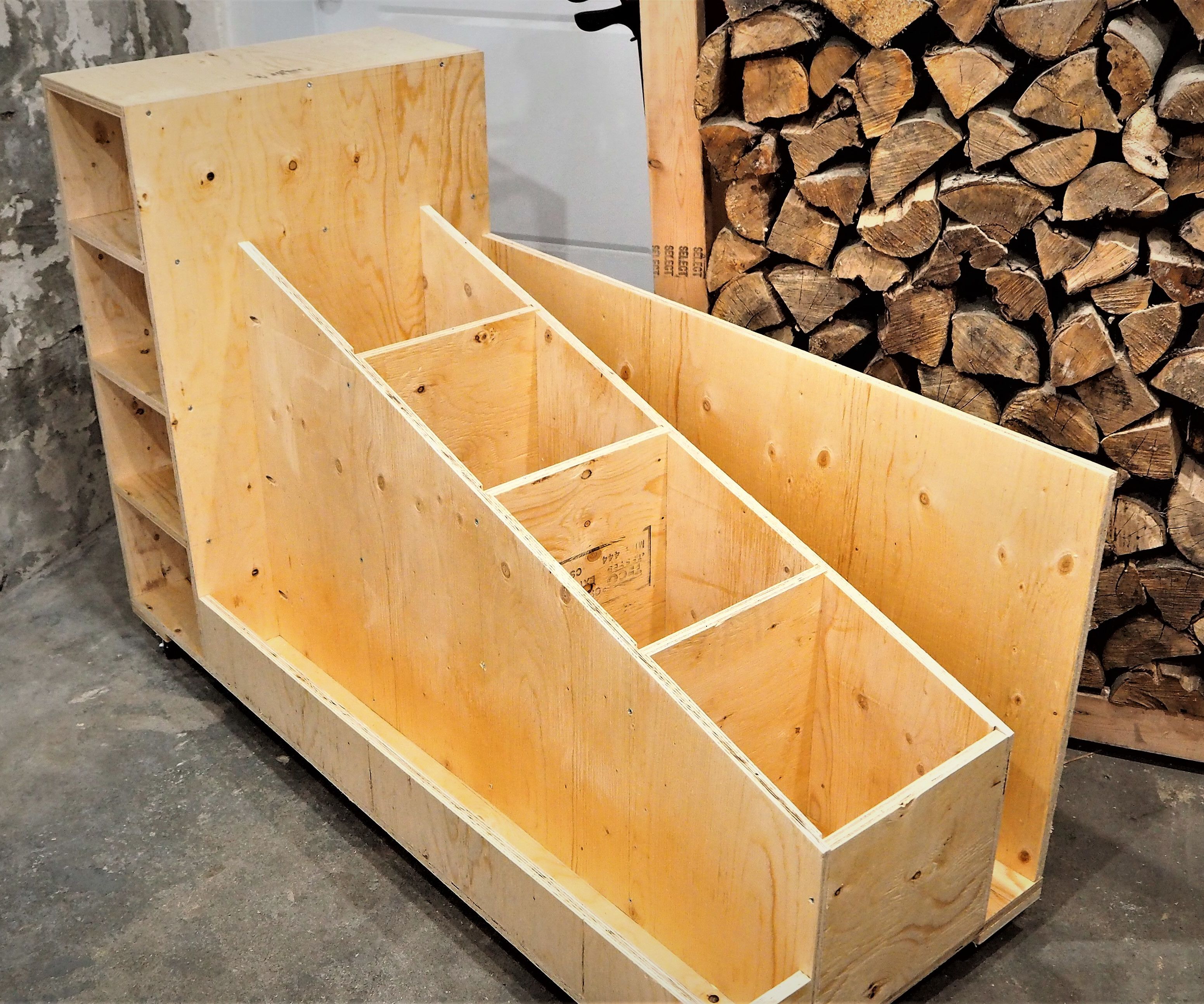 The Ultimate Lumber Storage Cart 