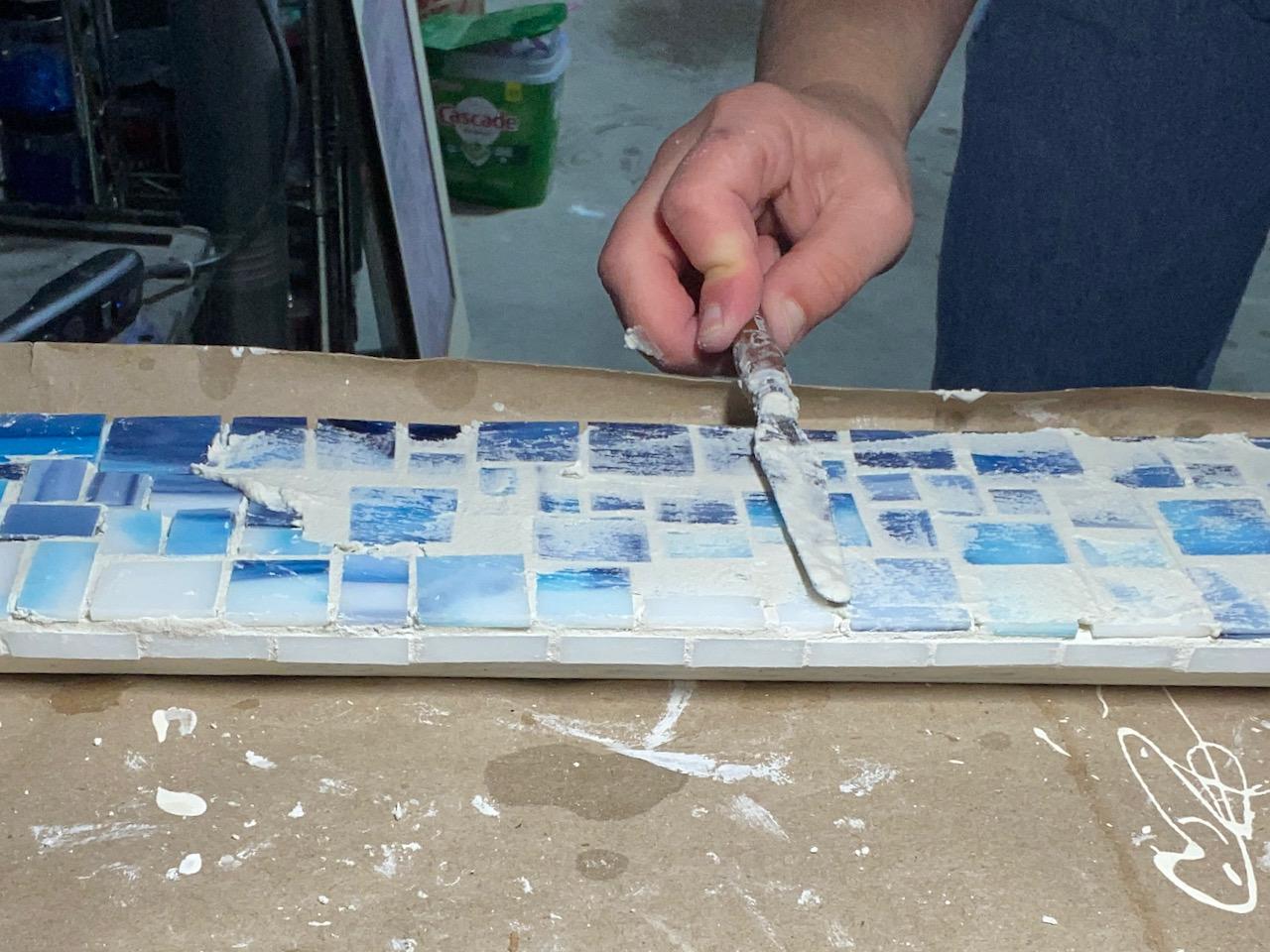 6 frame blue streaky tile thinset 5 mosaic mirror stained glass diy tutorial how to sharon warren.jpeg